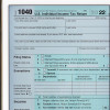 US Tax Form 1040 for 2022