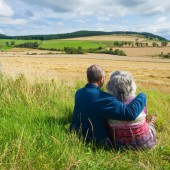 Man Woman Retirement Farm